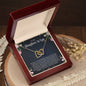 To My Daughter In Law | Thank You - Interlocking Hearts necklace