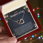 To My Daughter In Law | Thank You - Interlocking Hearts necklace